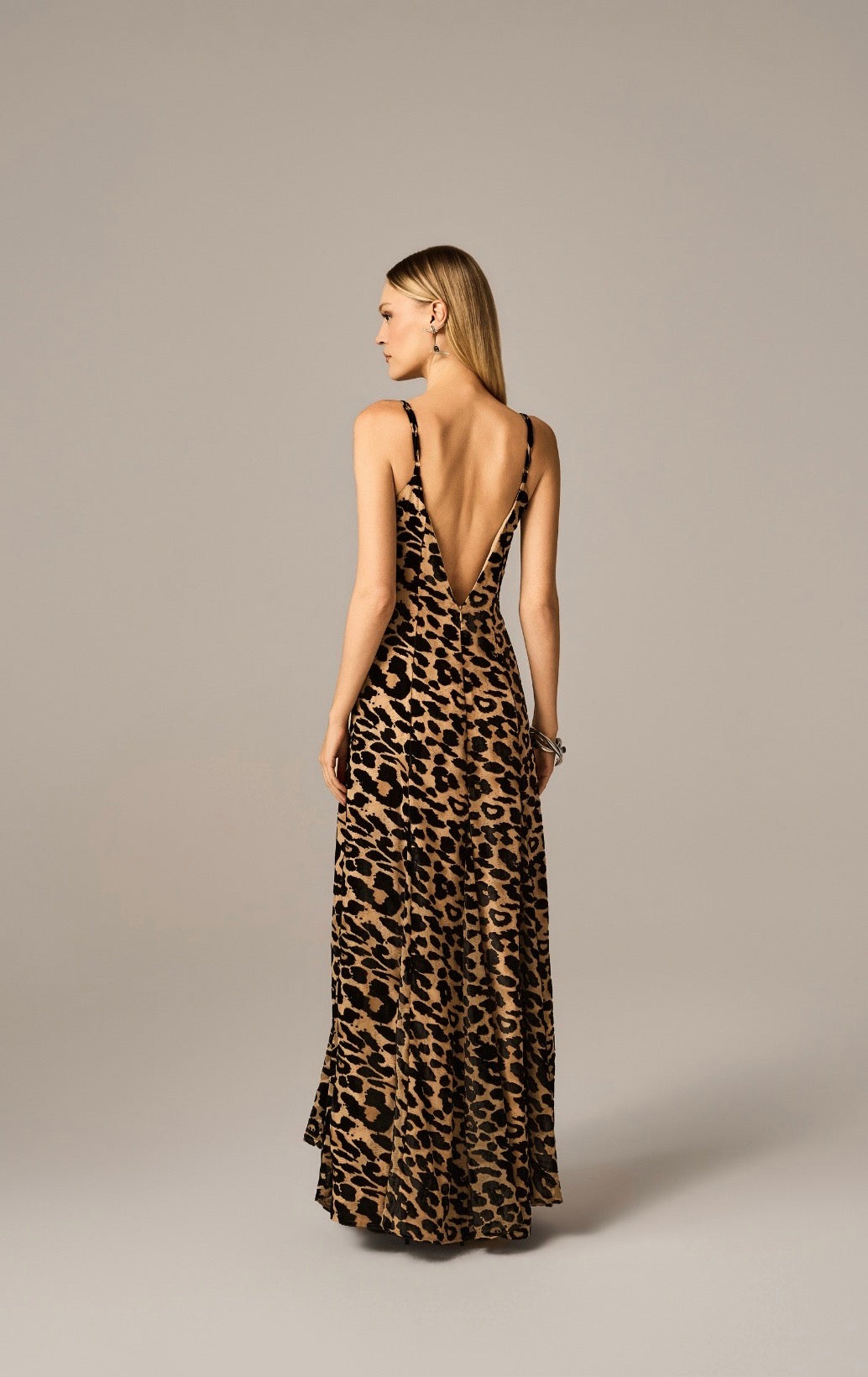 Vestido Animal Print Onça Mônica Regina Salomão