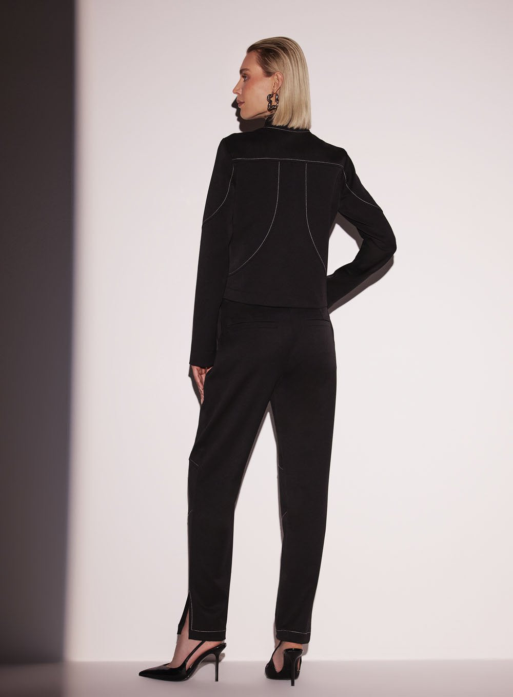 Calça Cos Curvado Preto Tufi Duek -SALE