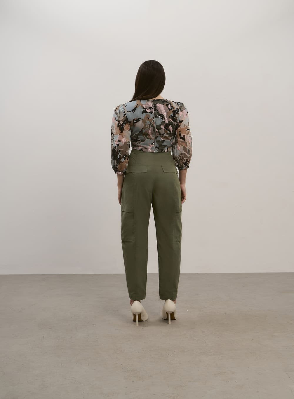 Calça Utilitaria Verde Tufi Duek -SALE