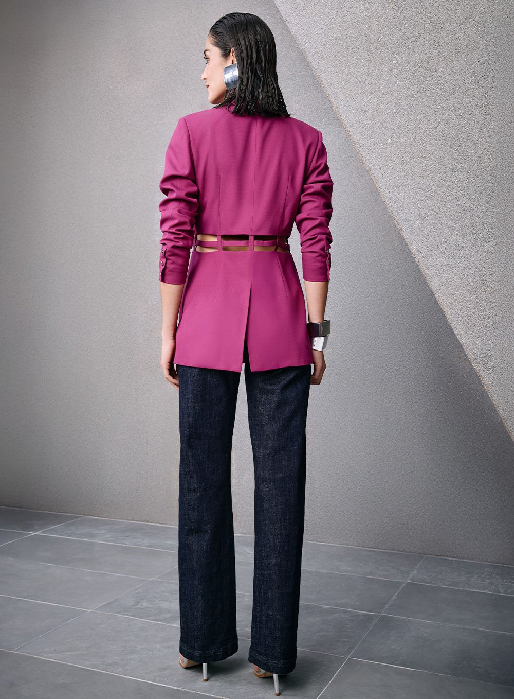Blazer Vazados Valentina Roxo Tufi Duek -SALE