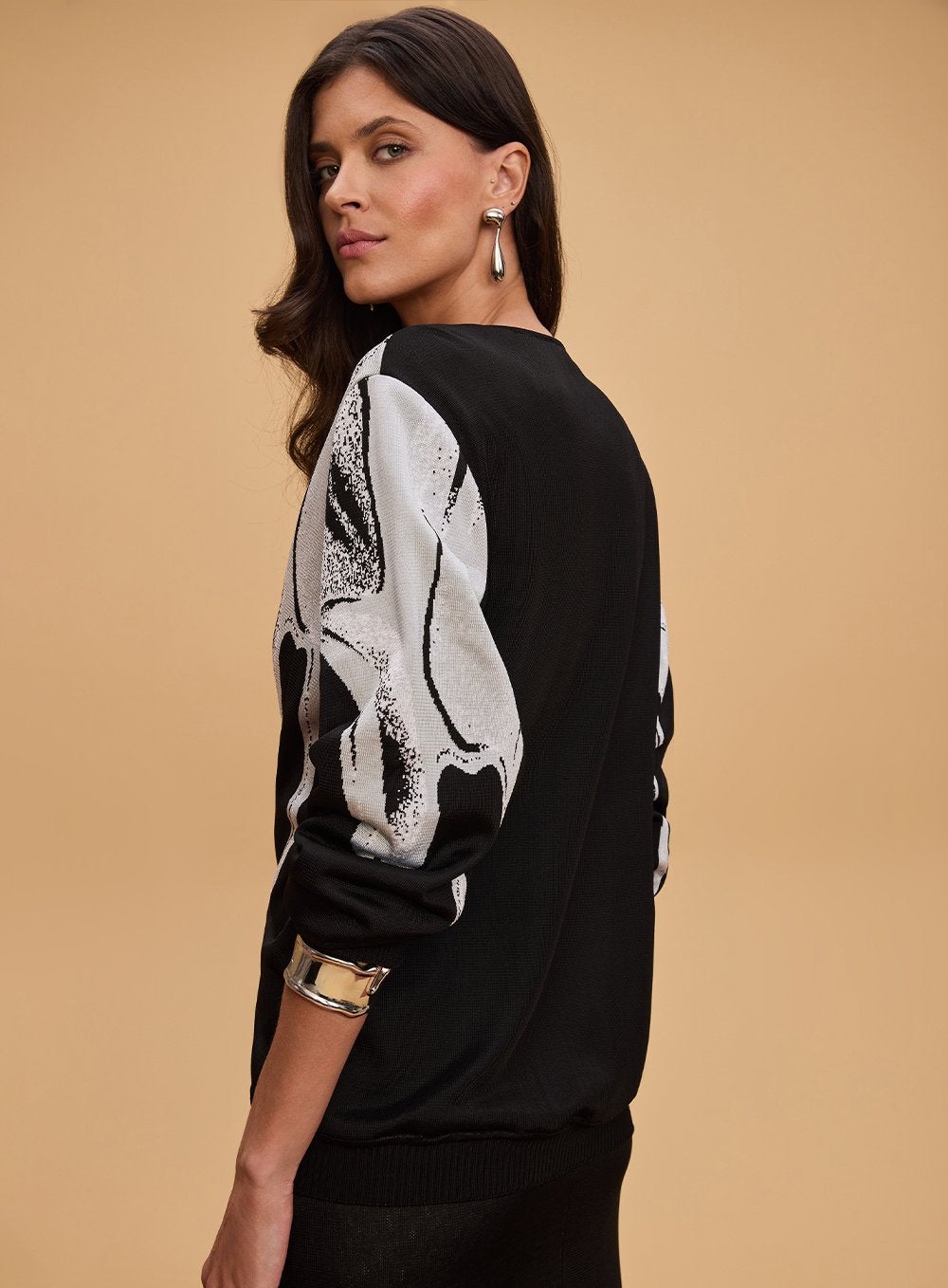 Cardigan Gota Pixel Preto Tufi Duek -SALE