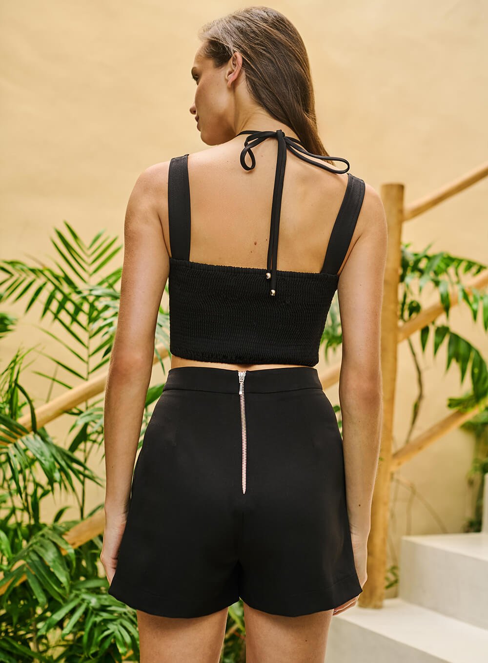 Top Recortes Preto Skazi -SALE