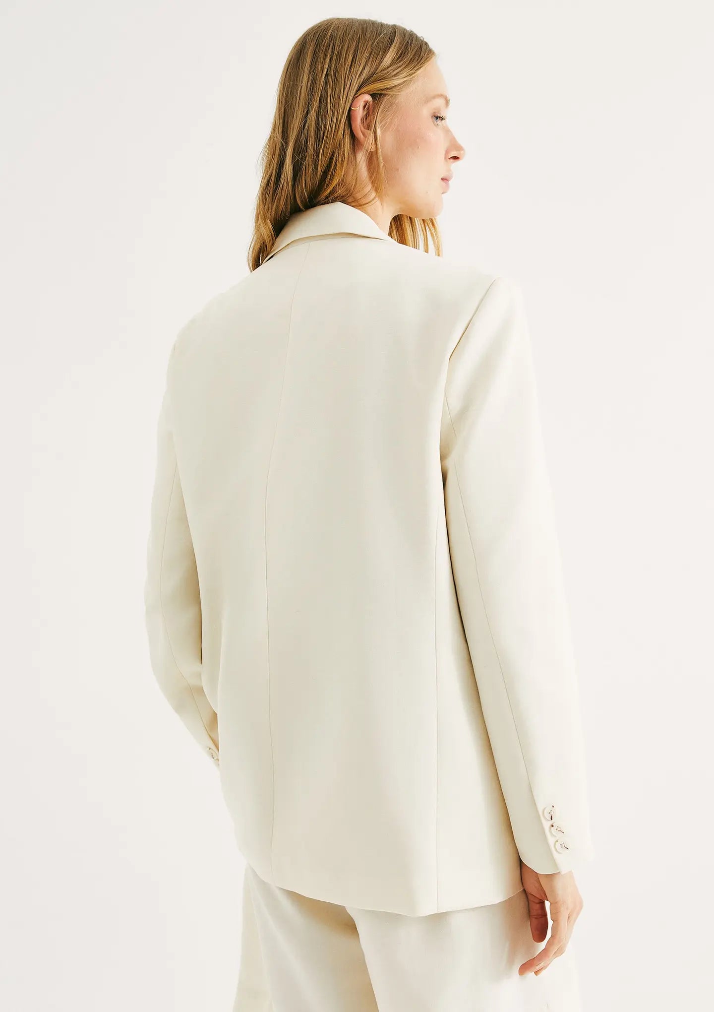 Blazer Off White em Linho Hering