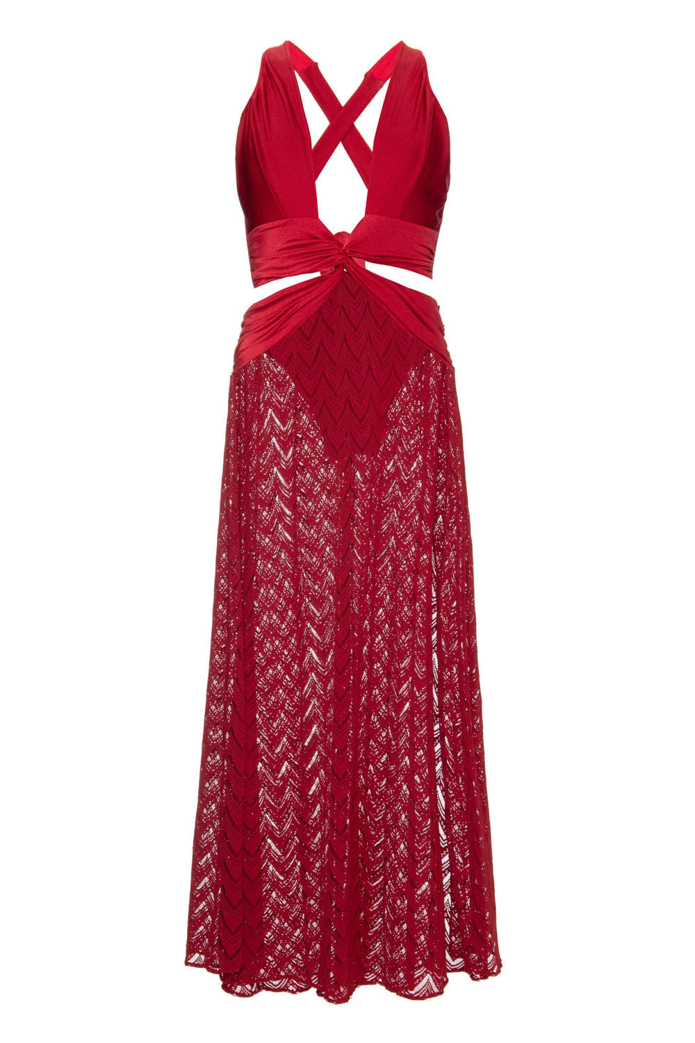 Vestido Vermelho Renda PatBo