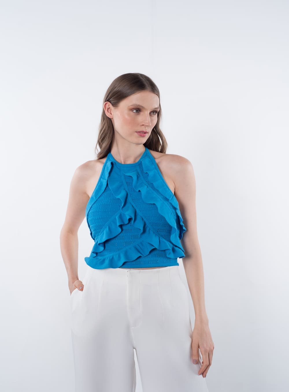 Blusa Tricot Babados Skazi -SALE
