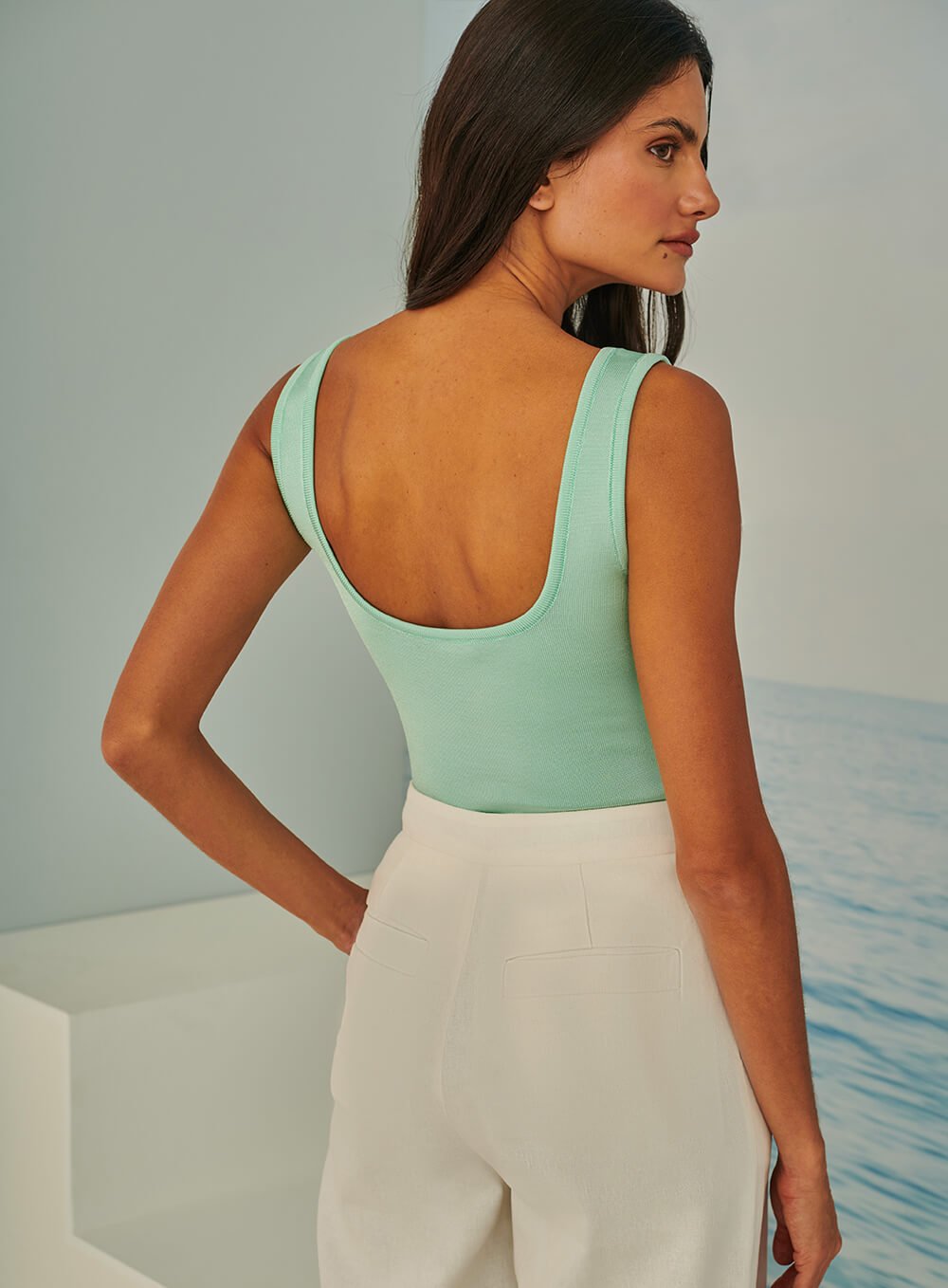 Blusa Tricot Nervuras Tufi Duek -SALE