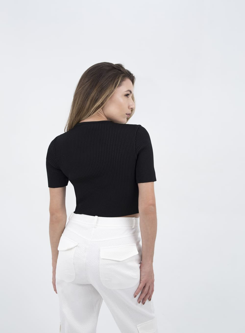 Blusa Tricot Paisley Preto Skazi -SALE