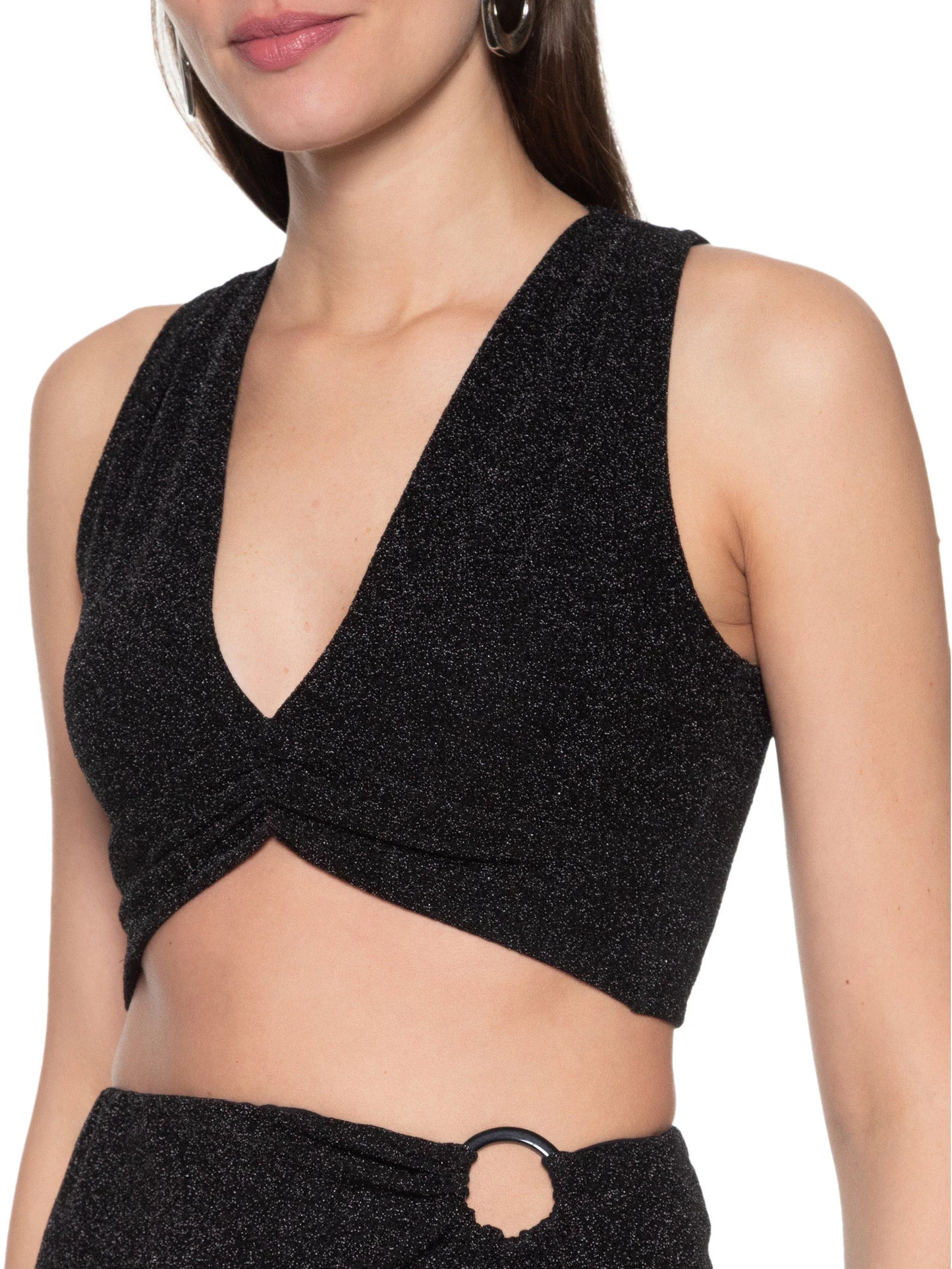 Conjunto Preto em Lurex Colcci