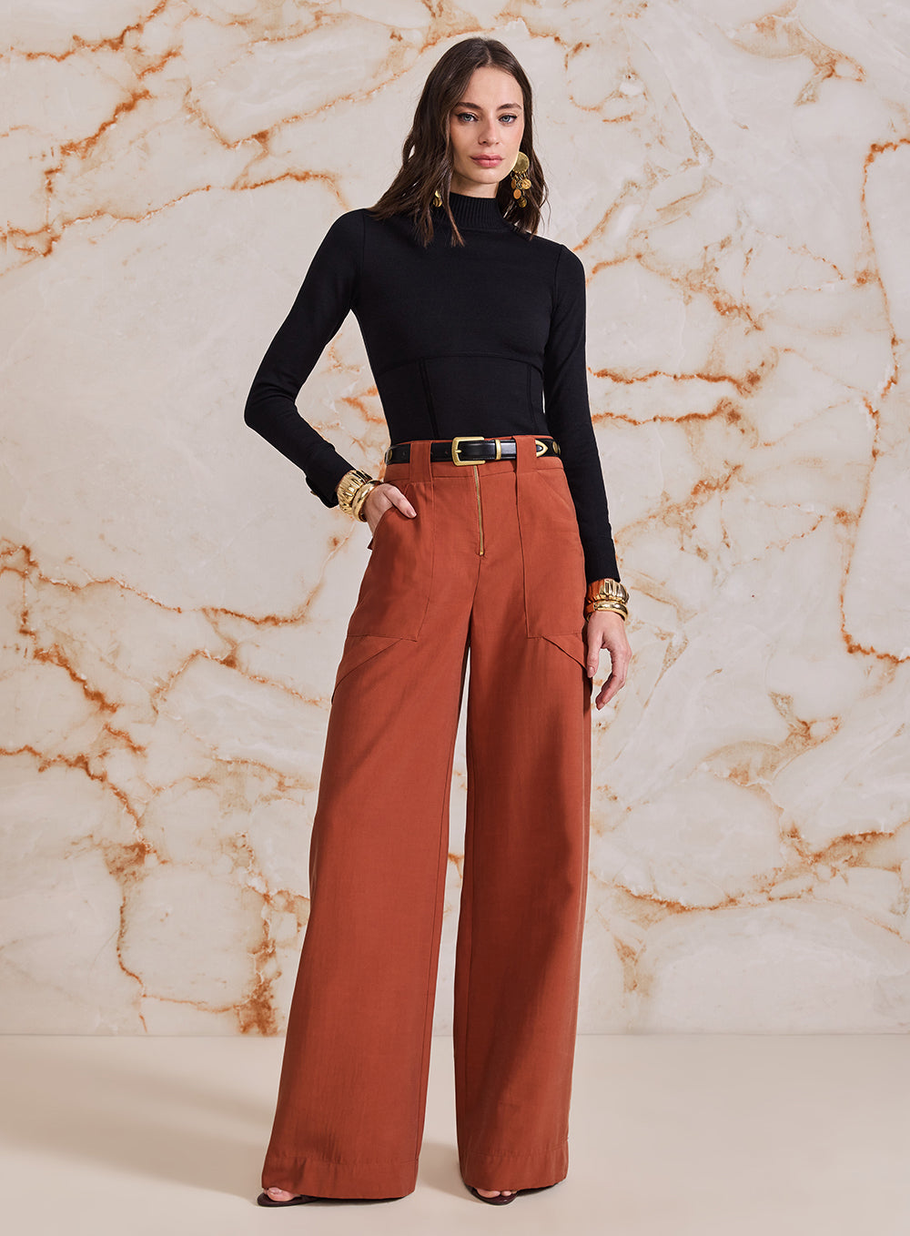 Calça Terracota Safari Skazi