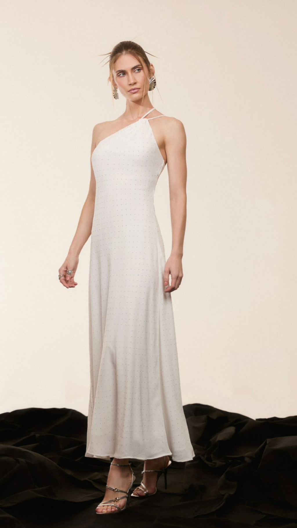 Vestido Branco Strass Arbour