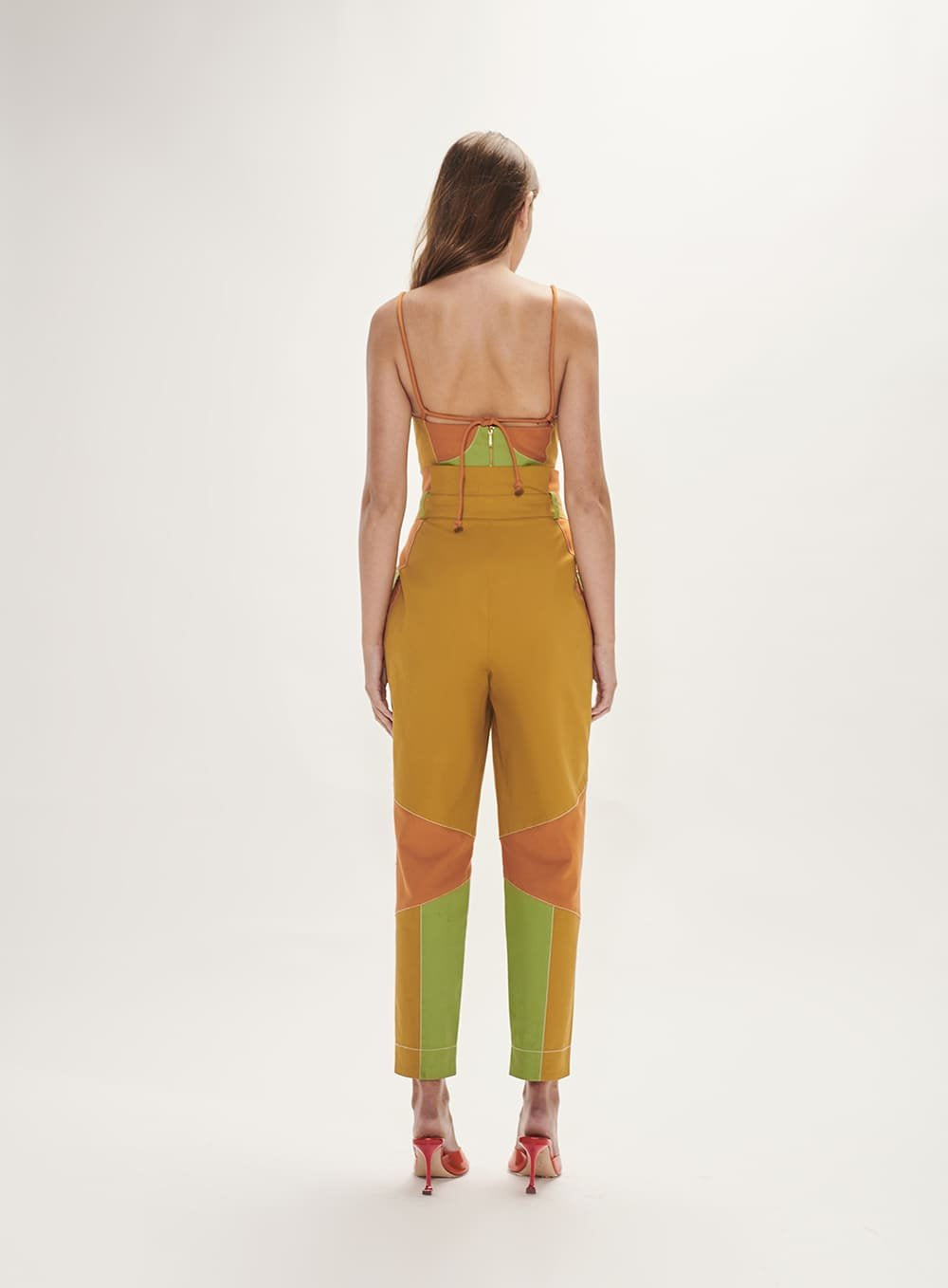 Calça Recortes Tricolor Único Tufi Duek -SALE