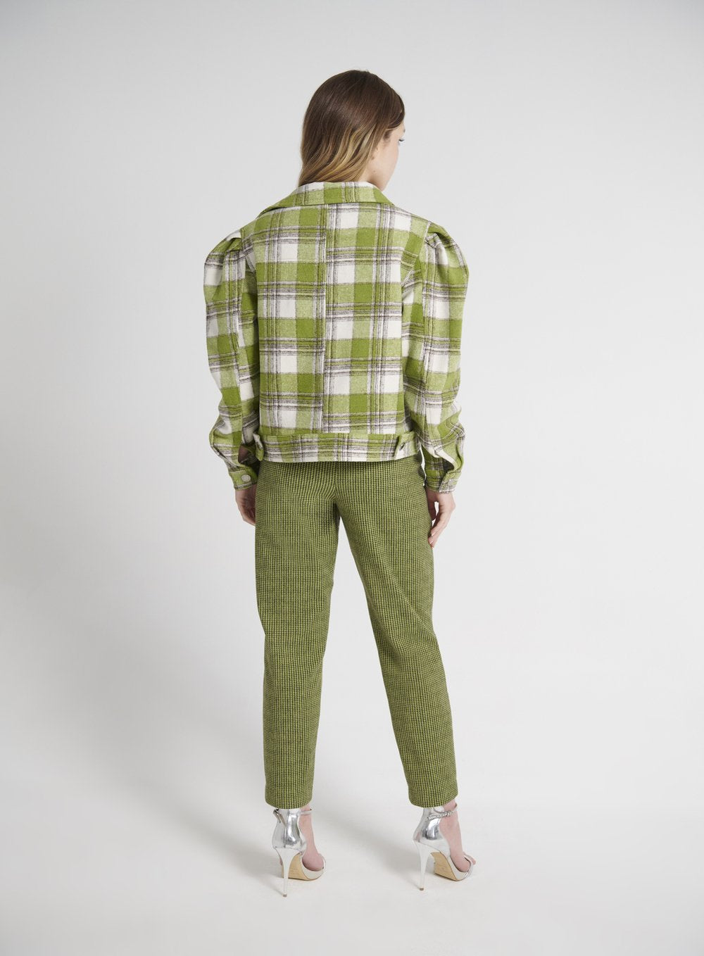 Jaqueta Tartan Verde Oliva Skazi -SALE