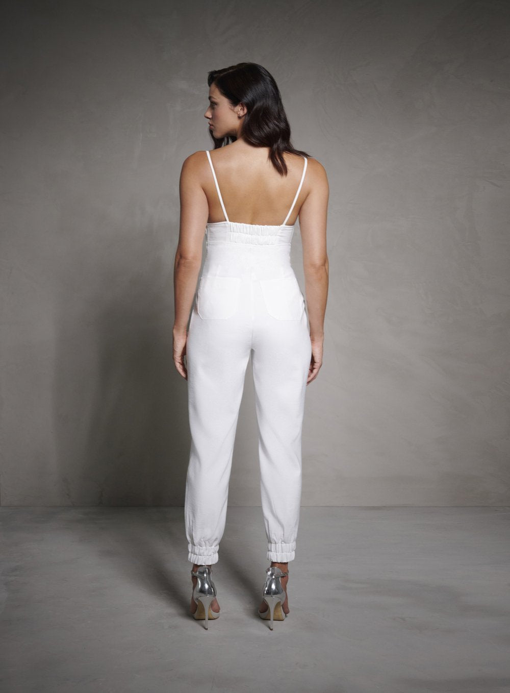 Macacão Decote Losango Off White Tufi Duek -SALE