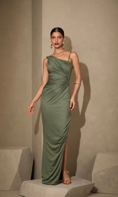 Vestido em Jersey Abertura nas Costas Amicci