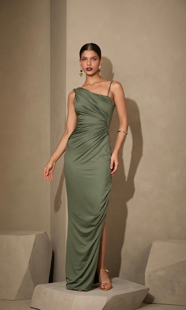 Vestido em Jersey Abertura nas Costas Amicci