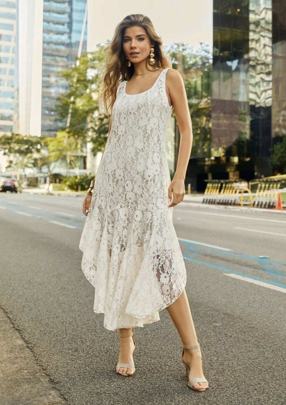 Vestido Off Renda Inffinity