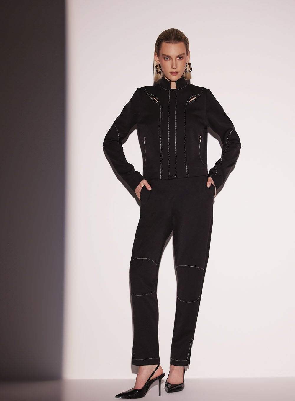 Calça Cos Curvado Preto Tufi Duek -SALE