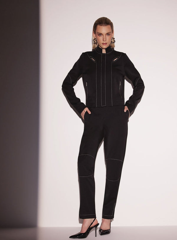 Calça Cos Curvado Preto Tufi Duek -SALE
