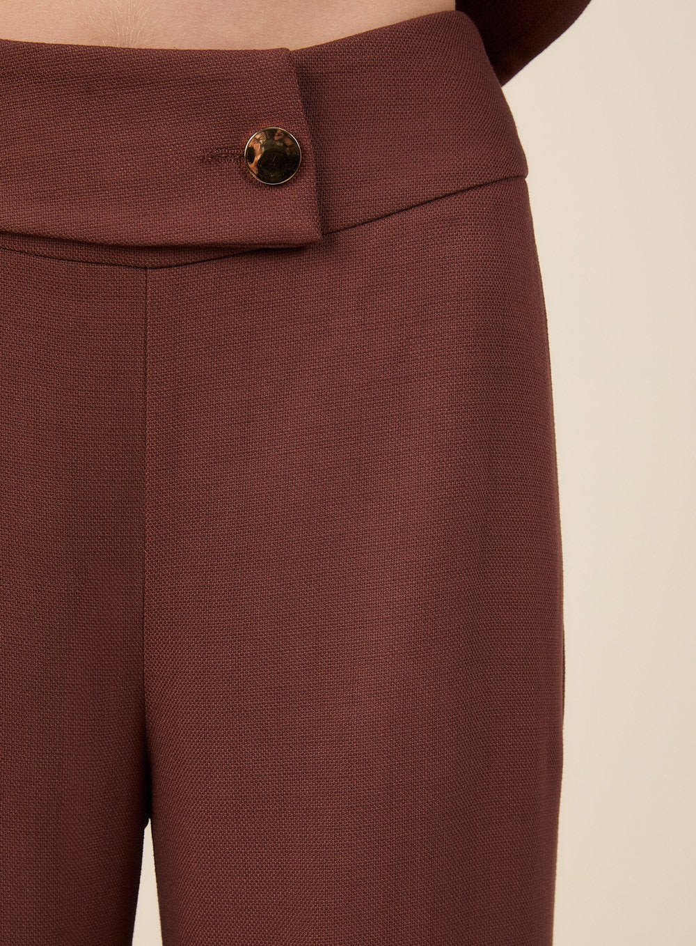 Calça Cos Largo Marrom Skazi -SALE
