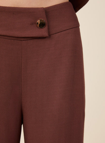 Calça Cos Largo Marrom Skazi -SALE