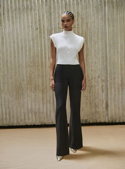 Calça Nervuras Preto Tufi Duek -SALE