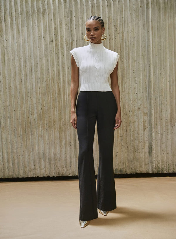 Calça Nervuras Preto Tufi Duek -SALE