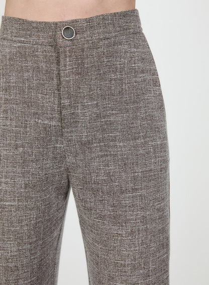 Calça Tweed Slym Marrom Tufi Duek -SALE