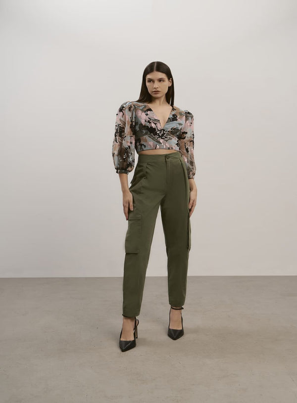 Calça Utilitaria Verde Tufi Duek -SALE