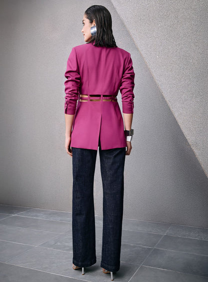 Blazer Vazados Valentina Roxo Tufi Duek -SALE