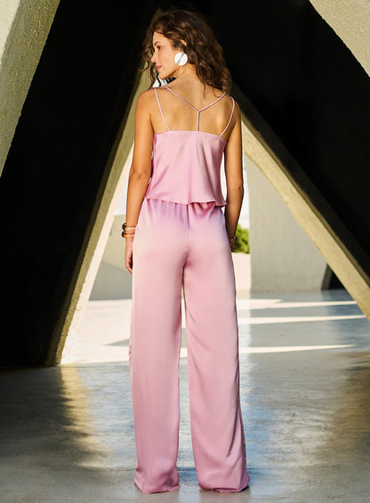Calça Vincada Rosa Tufi Duek -SALE