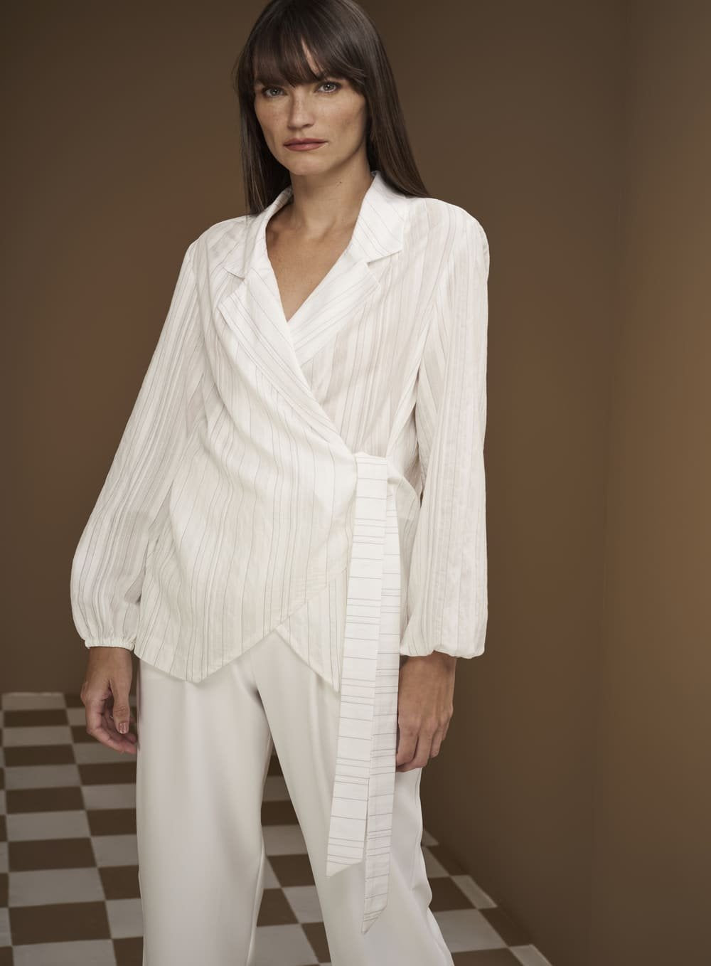 Camisa Costas Trespasse Branco Tufi Duek -SALE
