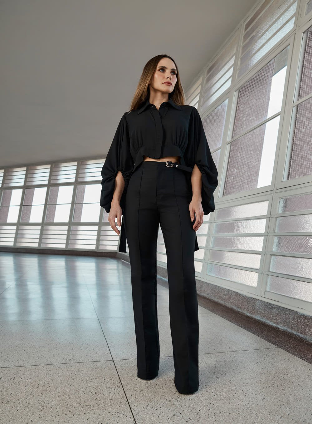 Camisa Faixa Preto Tufi Duek -SALE