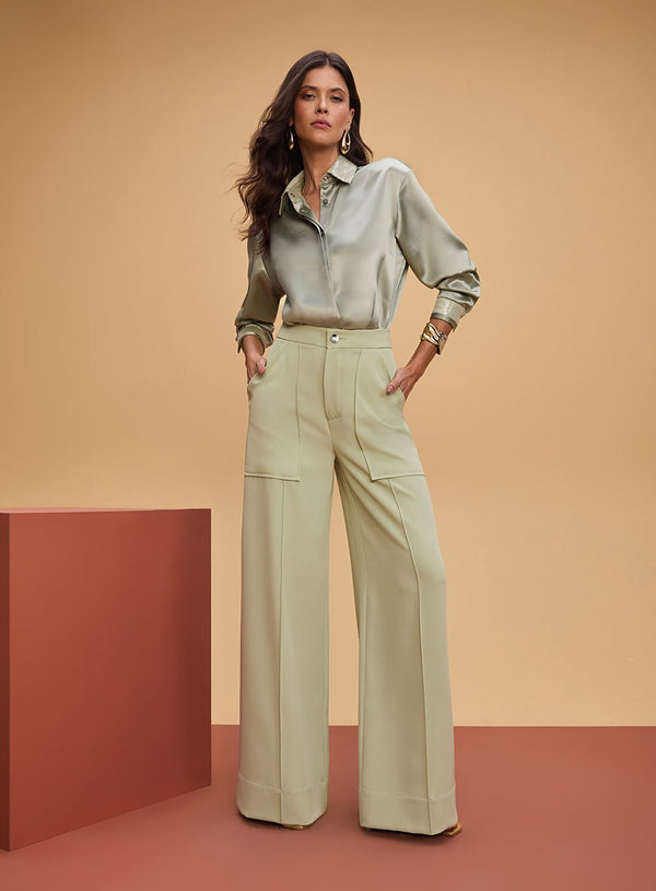 Camisa Gola Paete Verde Tufi Duek -SALE