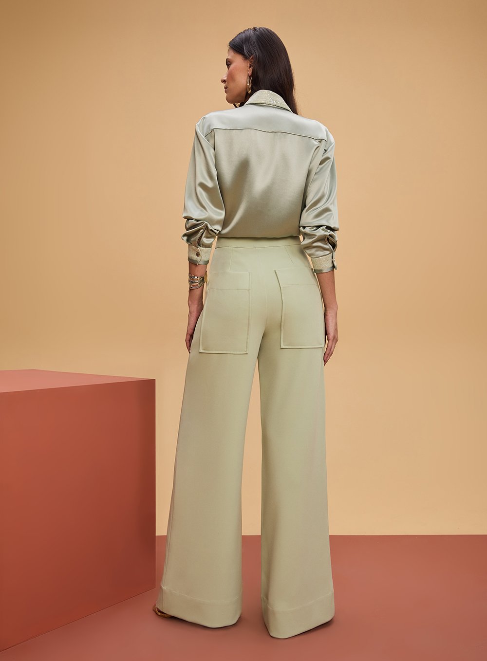 Camisa Gola Paete Verde Tufi Duek -SALE