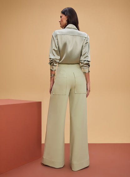Camisa Gola Paete Verde Tufi Duek -SALE