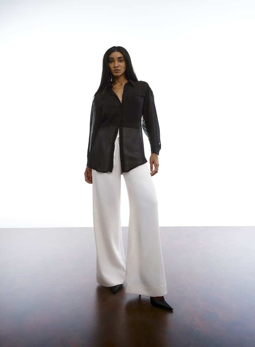 Camisa Maxi Preto Tufi Duek -SALE