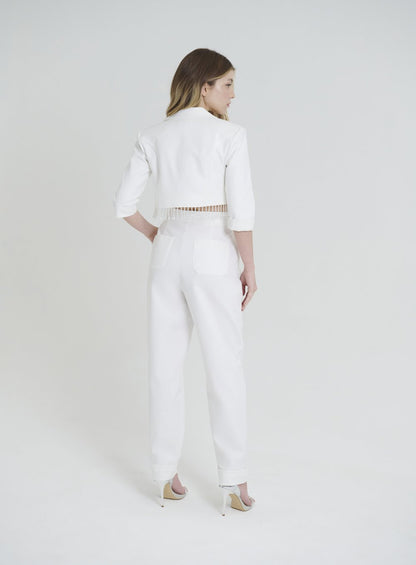 Casaco Curto com Top Off White Skazi -SALE
