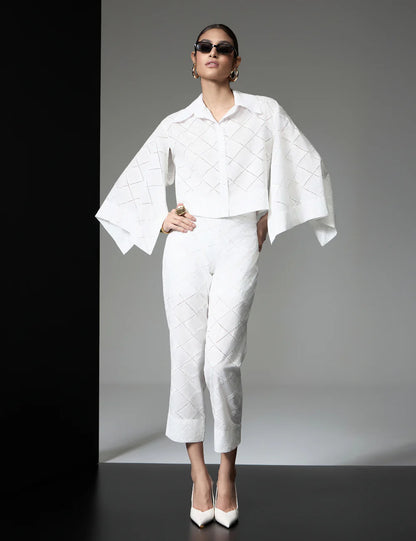 Conjunto Branco ou Preto Laise Strass