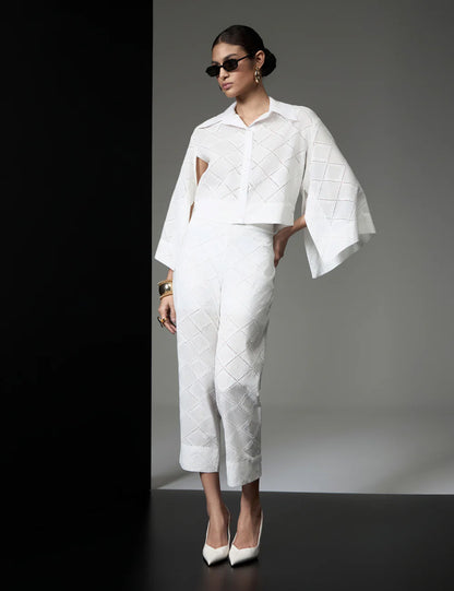 Conjunto Branco ou Preto Laise Strass