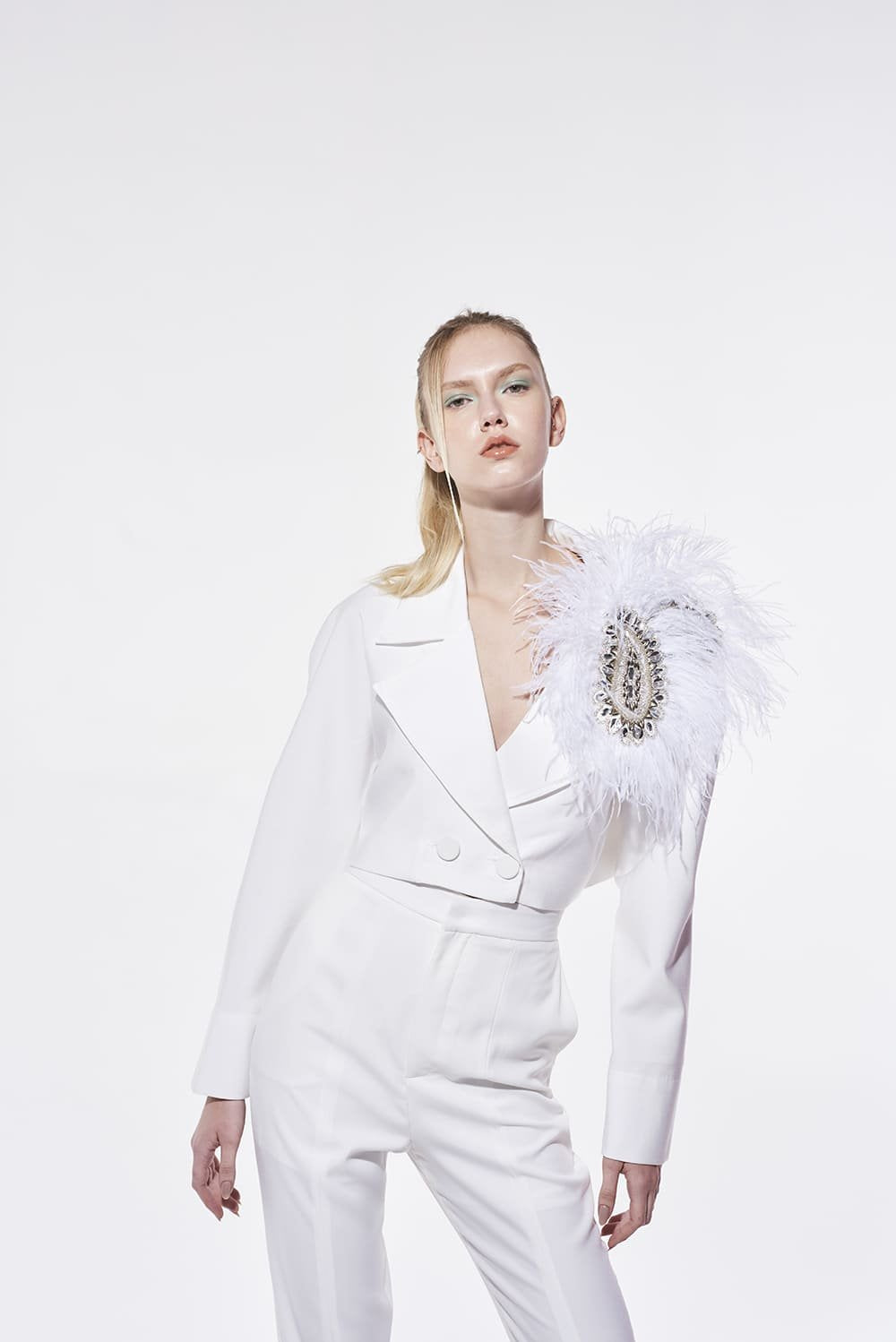 Casaco Trench Over Sized Off White Skazi -SALE