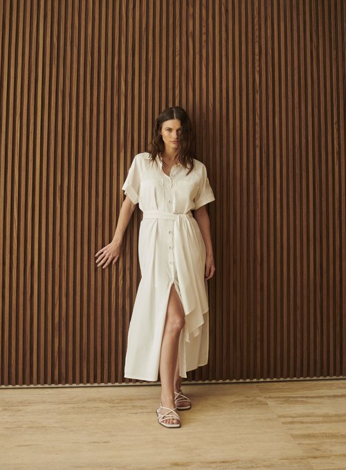Chemisier Faixa Trespasse Off White Tufi Duek -SALE