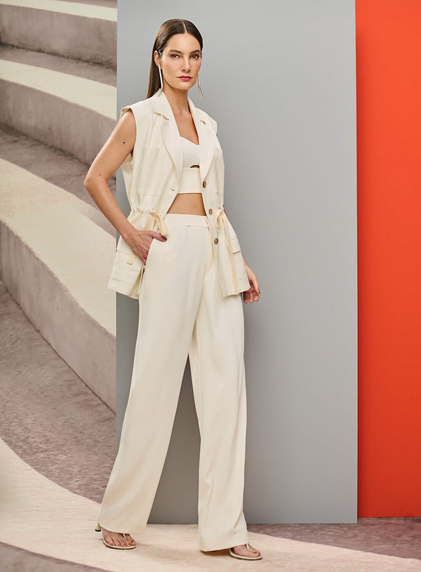 Colete Paula Off White Tufi Duek -SALE