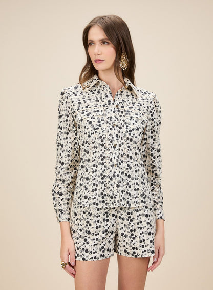 Conjunto Camisa e Short Cerejas Estampado Skazi -SALE
