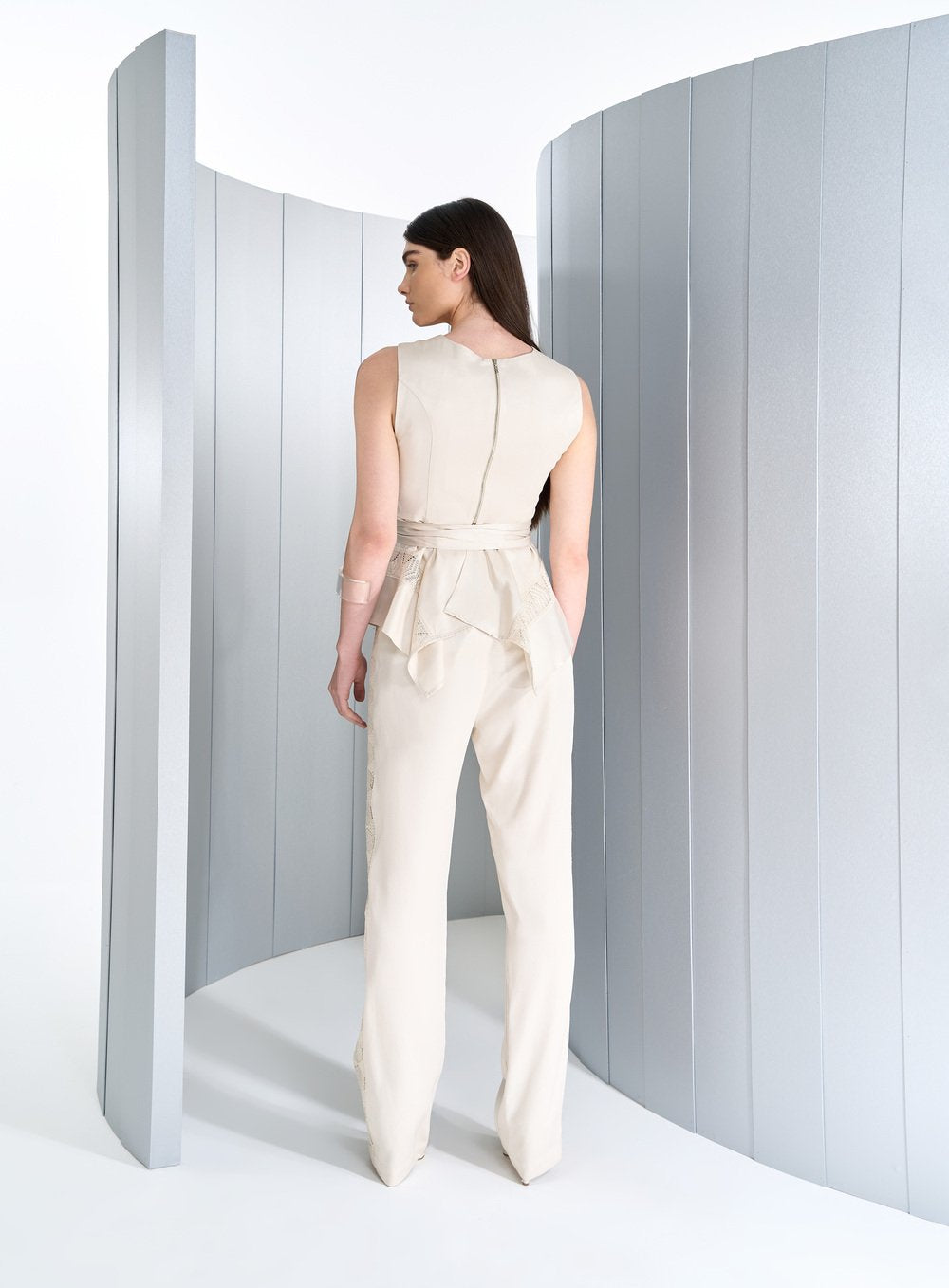 Conjunto Recorte Renda Off White Tufi Duek -SALE