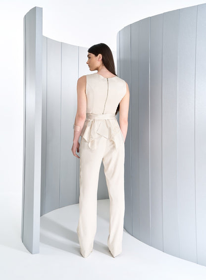 Conjunto Recorte Renda Off White Tufi Duek -SALE