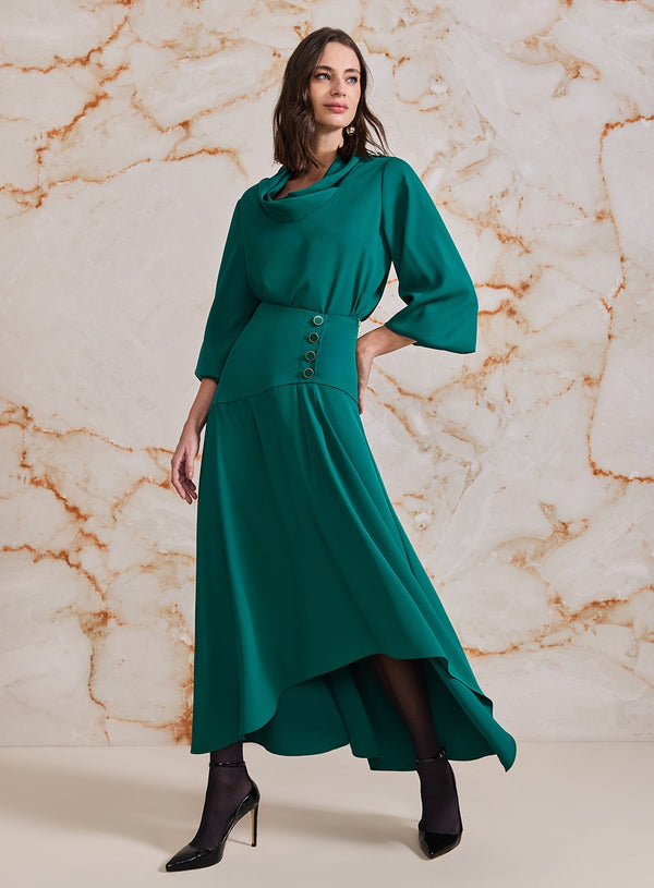Conjunto Saia Nesgas Verde Skazi -SALE