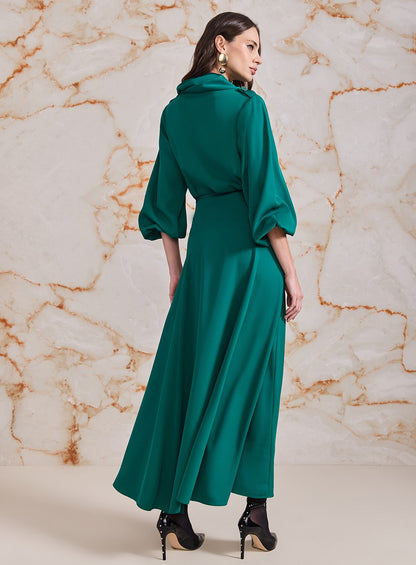 Conjunto Saia Nesgas Verde Skazi -SALE