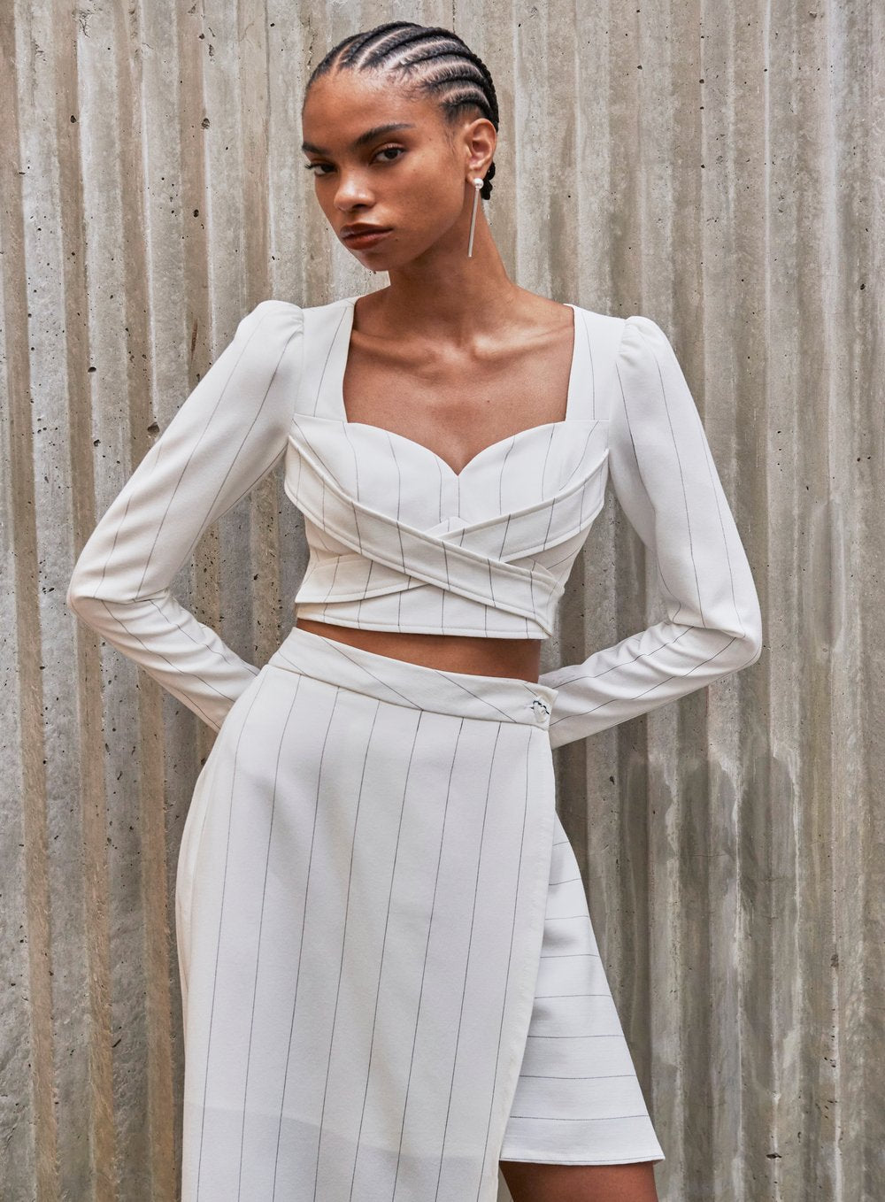 Conjunto Saia Pareo Off White Tufi Duek -SALE