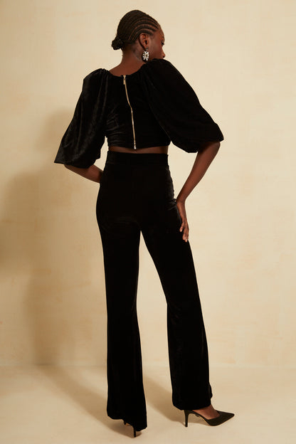 Conjunto Preto em Veludo L’Cecci