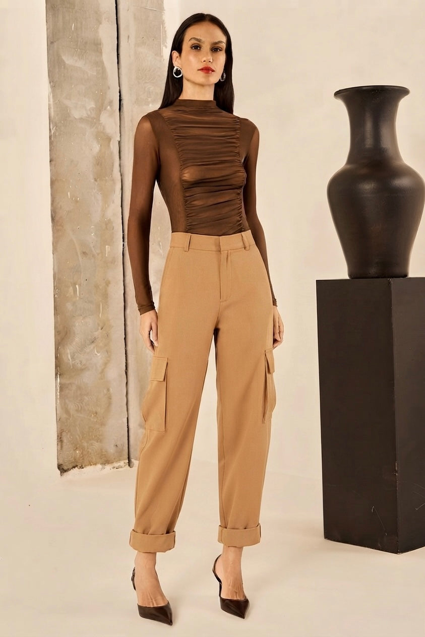 Calça Nude Cargo Fleche D’Or